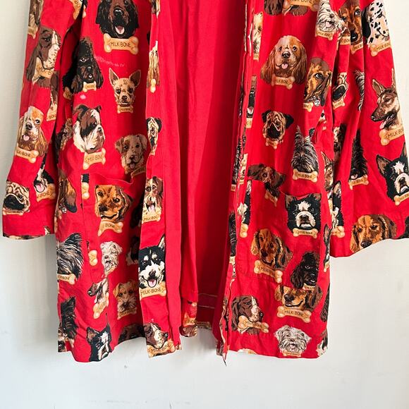 Nick & Nora Milkbone Dog Robe Red Size L/XL - Picture 4 of 7